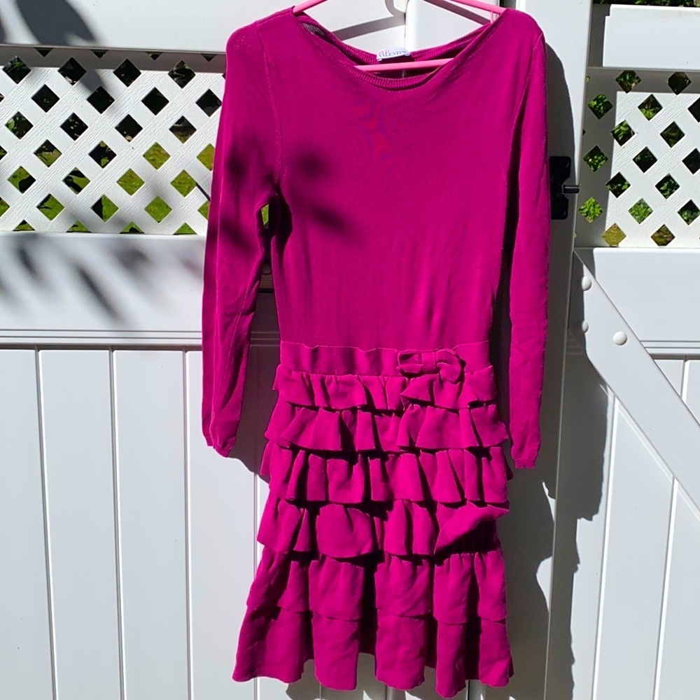 Red Valentino purple long sleeve dress size: M